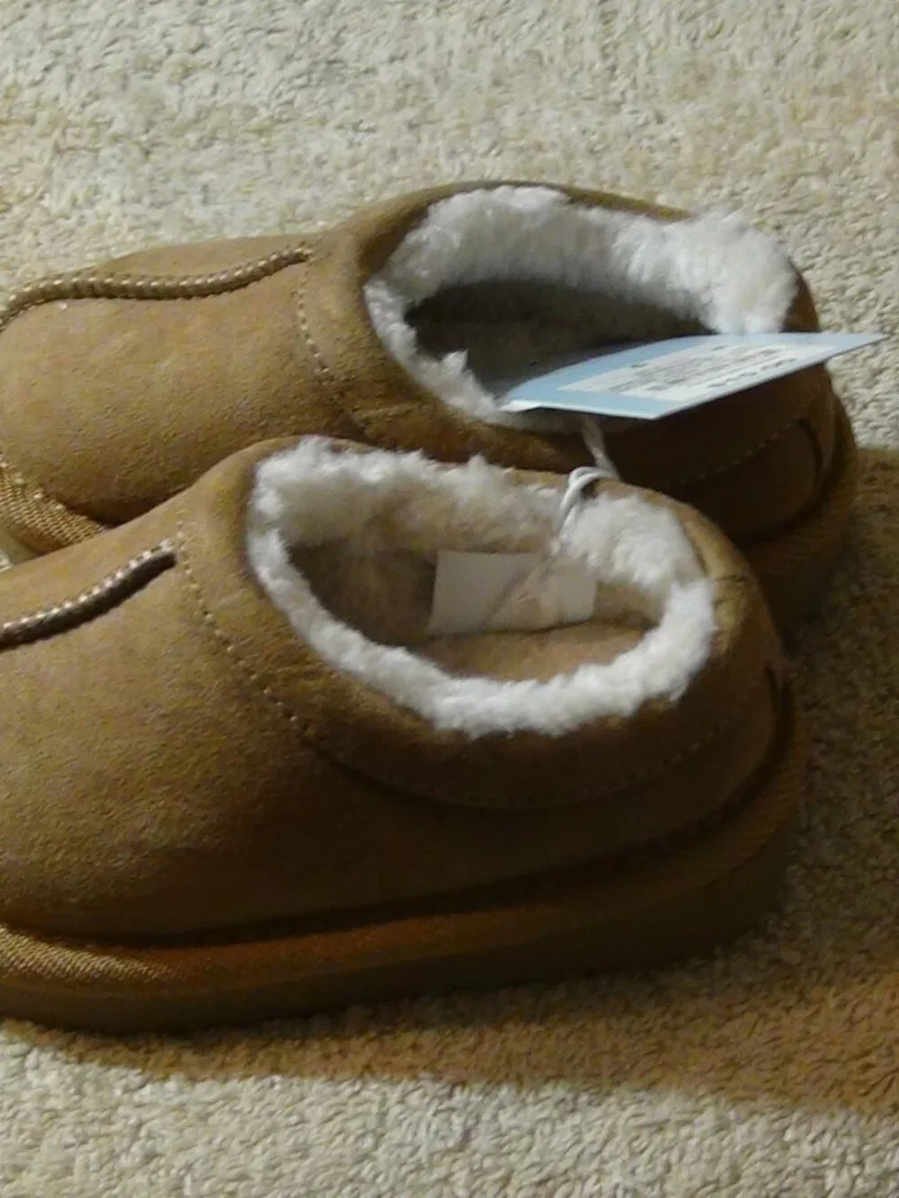 Cat & Jack baby Toddler Jude Suede Faux Slippers Clogs Brown